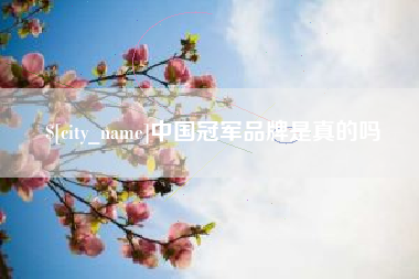 禹城中国冠军品牌是真的吗