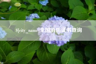 禹城全国消防证书查询
