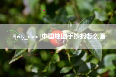 禹城中国地图手抄报怎么画