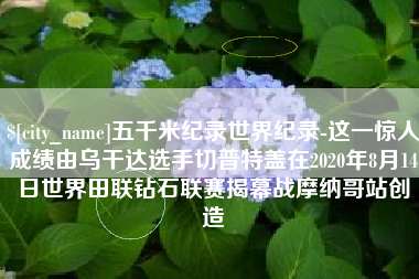 禹城五千米纪录世界纪录-这一惊人成绩由乌干达选手切普特盖在2020年8月14日世界田联钻石联赛揭幕战摩纳哥站创造