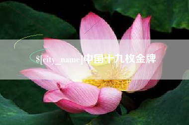 禹城中国十九枚金牌