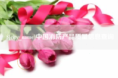 禹城中国消防产品质量信息查询