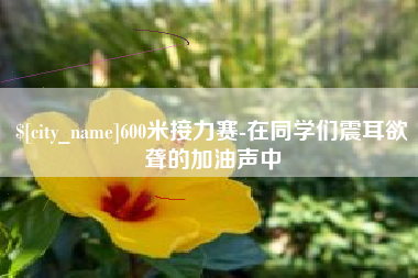 禹城600米接力赛-在同学们震耳欲聋的加油声中