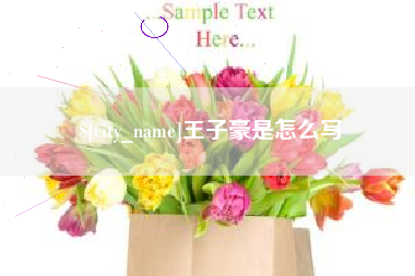 禹城王子豪是怎么写