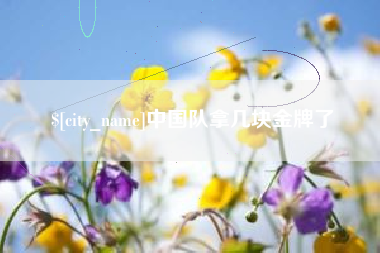 禹城中国队拿几块金牌了