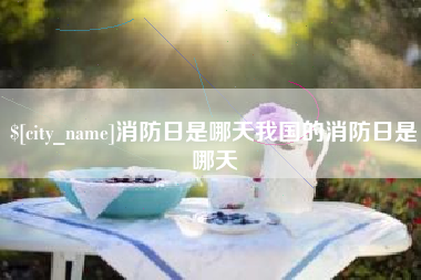 禹城消防日是哪天我国的消防日是哪天