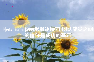 禹城5000米滑冰接力-团队成员之间的信任是成功的基石