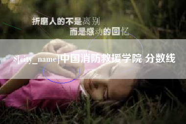 禹城中国消防救援学院 分数线