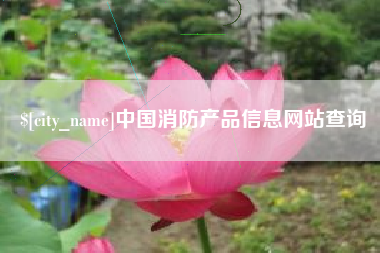 禹城中国消防产品信息网站查询