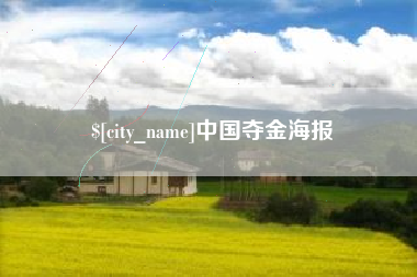 禹城中国夺金海报