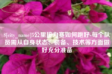 禹城5公里接力赛如何跑好-每个队员需从自身状态、装备、技术等方面做好充分准备