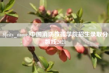 禹城中国消防救援学院招生录取分数线2021