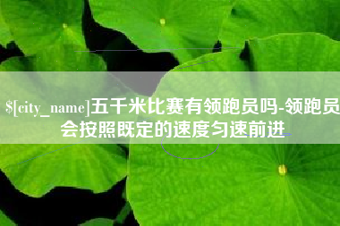 禹城五千米比赛有领跑员吗-领跑员会按照既定的速度匀速前进
