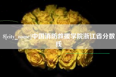禹城中国消防救援学院浙江省分数线