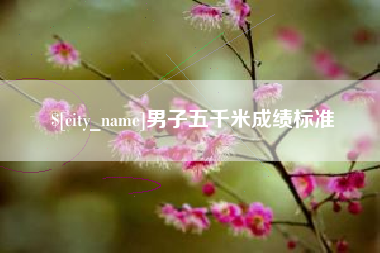禹城男子五千米成绩标准
