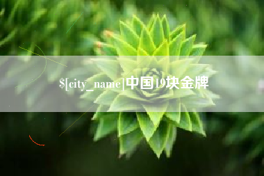 禹城中国19块金牌