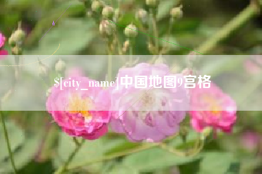 禹城中国地图9宫格