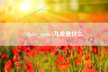 禹城九金是什么