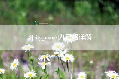 禹城九宫格详解