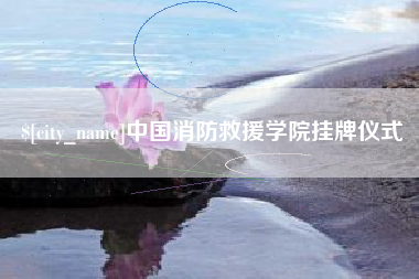 禹城中国消防救援学院挂牌仪式