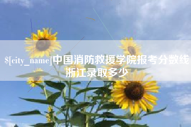 禹城中国消防救援学院报考分数线浙江录取多少