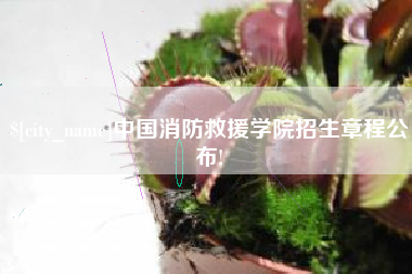禹城中国消防救援学院招生章程公布!