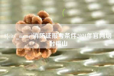 禹城消防证报考条件2024年官网烟台福山